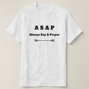 Camiseta ASO (Sempre Diga Uma Oração) Cristão