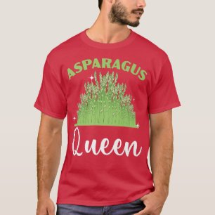 Camiseta Asparagus Queen Vegan Vegetable Vegetarian 