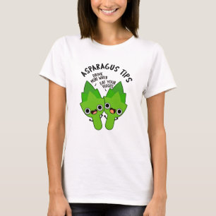 Camiseta Aspargos Dicas Engraçadas Veggie Pun