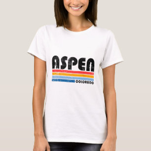 Camiseta Aspen Colorado Co Mountain Skiage Vintage Aspen Sk