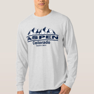 Camiseta Aspen Colorado com Montanhas Rochosas