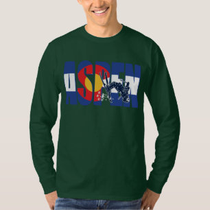 Camiseta Aspen Colorado com Snow Skier