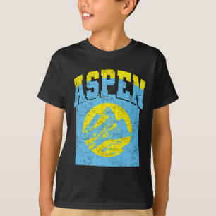 Camiseta Aspen Colorado Retro Montanha Esqui Vintage Caminh