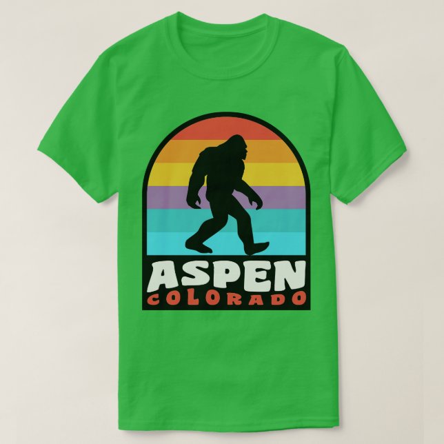 Camiseta Aspen Colorado Rocky Mounties (Frente do Design)