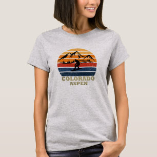 Camiseta Aspen Colorado vintage snowboarder