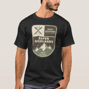 Camiseta Aspen Highlands Aspen Rocky Mountain Colorado