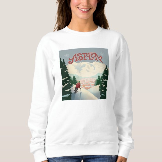 Camiseta Aspen Skier | Colorado (Frente)