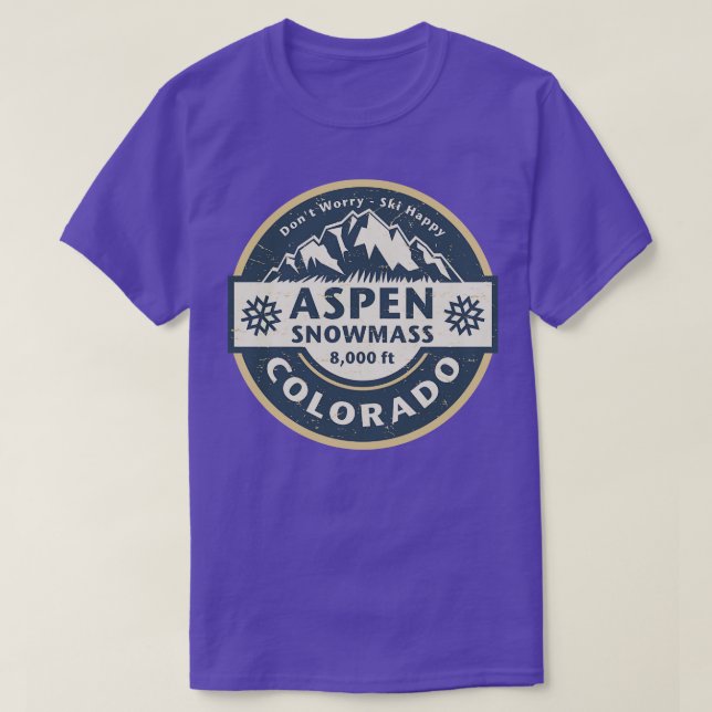 Camiseta Aspen Snowmass Colorado (Frente do Design)