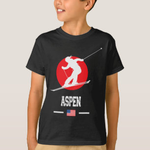 Camiseta Aspen Usa Ski Resort Rocky Mountain American Skii