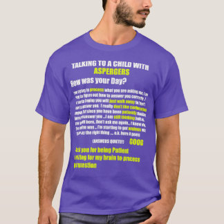 Camiseta Aspergers Autism ADHD Processamento demora Como vo
