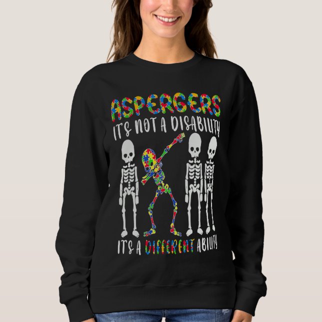 Camiseta Aspergers is not a disability it's a different abi (Frente)