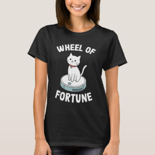 Camiseta Aspirador Robô Roda da Fortuna Gato Engraçado 4