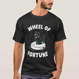 Camiseta Aspirador Robô Roda da Fortuna Gato Engraçado 6