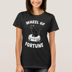 Camiseta Aspirador Robô Roda da Fortuna Gato Engraçado 7