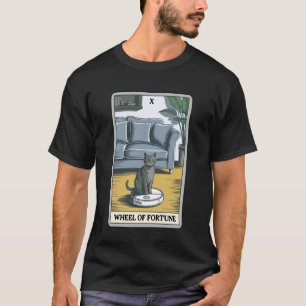 Camiseta Aspirador Robô Roda da Fortuna Tarot Engraçado