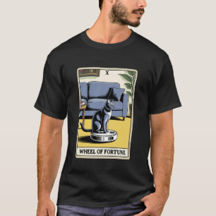 Camiseta Aspirador Robô Roda da Fortuna Tarot Engraçado
