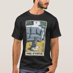 Camiseta Aspirador Robô Roda da Fortuna Tarot Engraçado