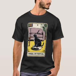 Camiseta Aspirador Robô Roda da Fortuna Tarot Engraçado