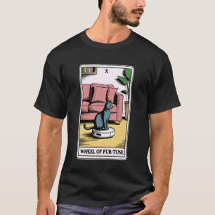 Camiseta Aspirador Robô Roda da Fur-Tuna Cartão Tarot Engra