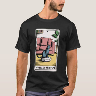 Camiseta Aspirador Robô Roda da Fur-Tuna Tarot Engraçado