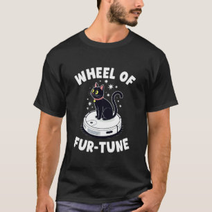 Camiseta Aspirador Robô Roda da Sorte Gato Divertido 2