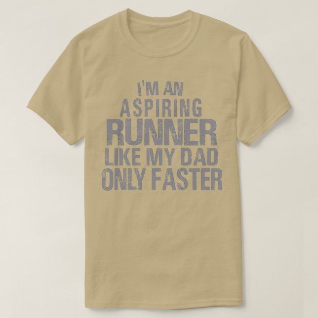Camiseta Aspirando Runner Como Meu Pai Apenas Padre Chi Mai (Frente do Design)
