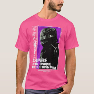 Camiseta Aspire Design de driver F1 motivacional