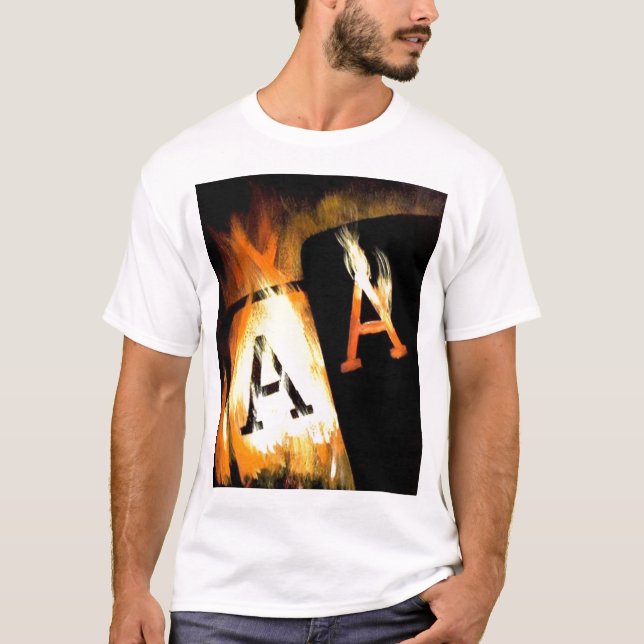 Camiseta Áss flamejantes do bolso da arte famosa Unsuited (Frente)