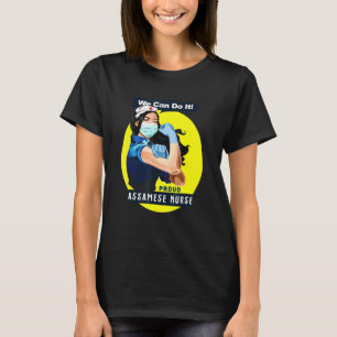 Camiseta Assamese Orgulho de Rosie Riveter Nurs