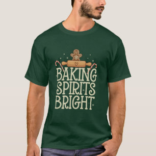 Camiseta Assando Espíritos Alegres Natal Fun Divertido Pade