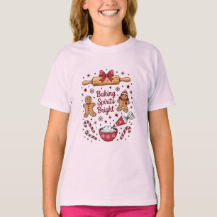 Camiseta Assando Espíritos Alegres Pão de Mel Natal