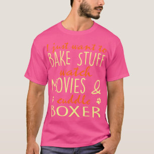Camiseta Assar Coisas Observar Filmes Boxer