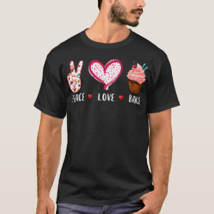Camiseta assar de amor pela paz para homens mulheres presen