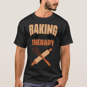 Camiseta Assar de pastelaria de Cupcake de terapia de panif