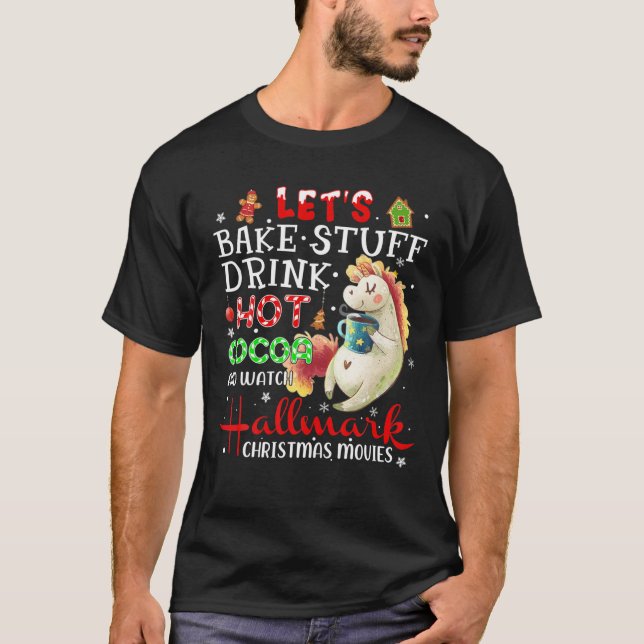 Camiseta Assar de vamos Beba cacau quente (Frente)