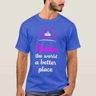 Camiseta Assar Do Mundo Engraçado Batendo No Baker Cupca