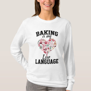 Camiseta Assar é Minha Linguagem do Amor - Padeiro Divertid