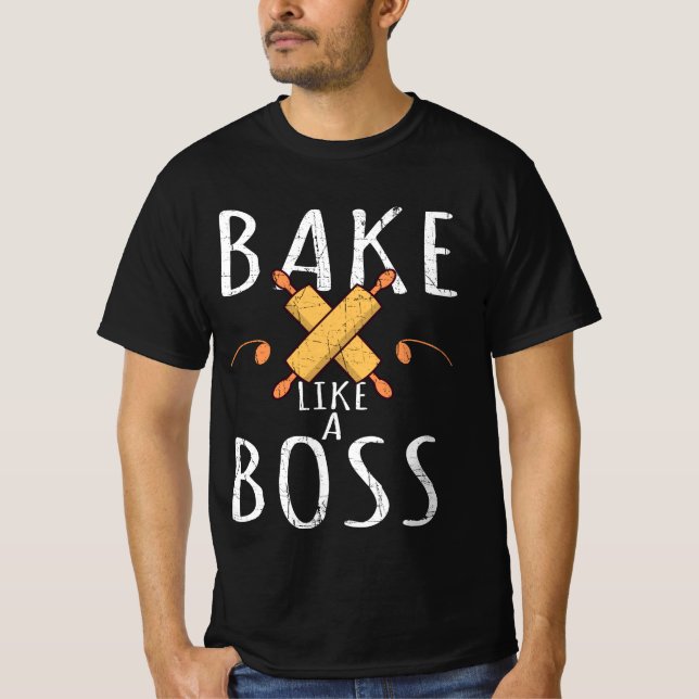 Camiseta Assar Engraçado Como Um Chefe (Frente)