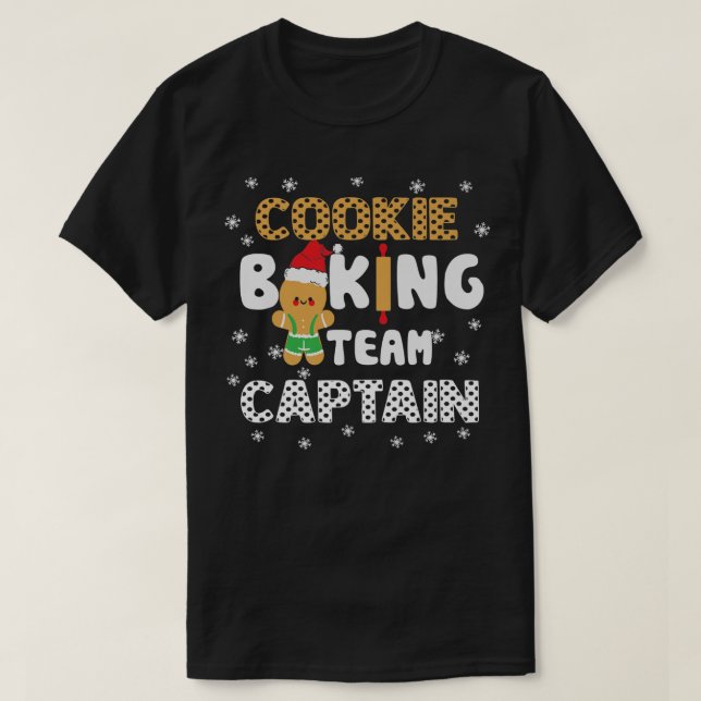 Camiseta Assar Esquadrão de Natal Cookie Equipe Baking Capi (Frente do Design)