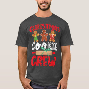 Camiseta Assar Fazendo Natal Cookie Gingerbird Man Crew