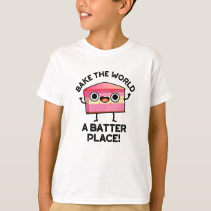 Camiseta Assar O Mundo Um Batedor Colocar Um Pedaço De Bol