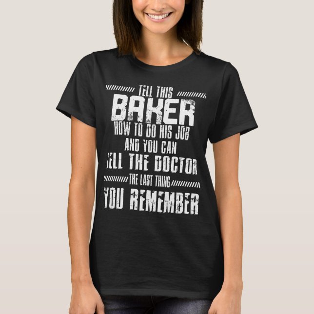 Camiseta Assar para cozinhar pastelaria (Frente)