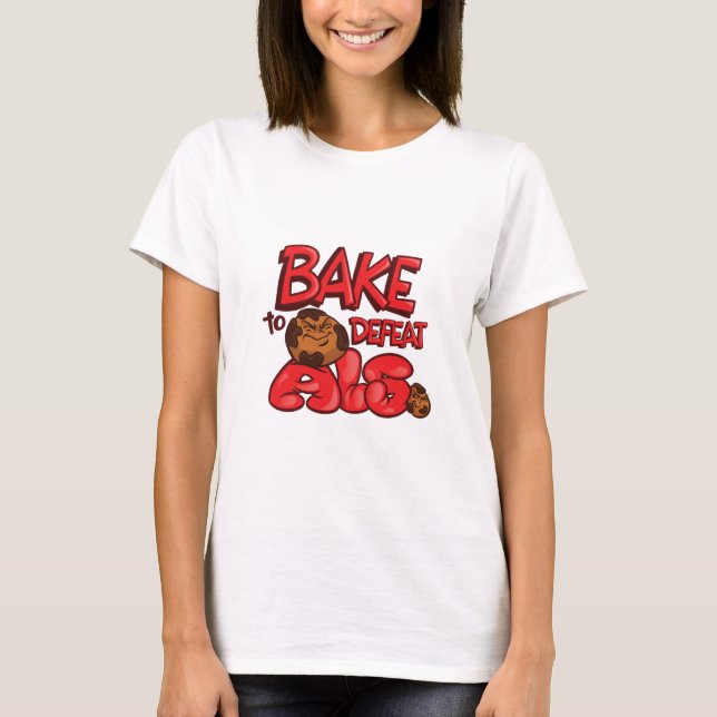 Camiseta Assar para derrotar o específico do biscoito do (Frente)