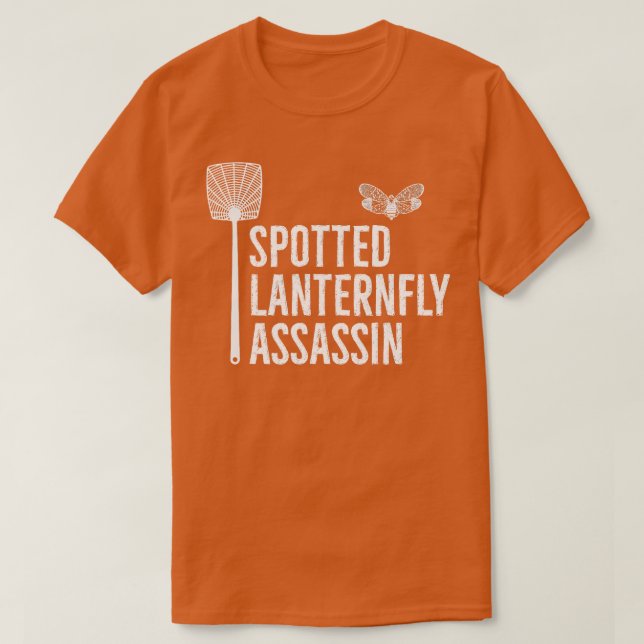 Camiseta Assassina de Controle de Lanternfly (Frente do Design)