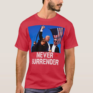 Camiseta Assassinato Combater Donald Disparando Nunca Sobre