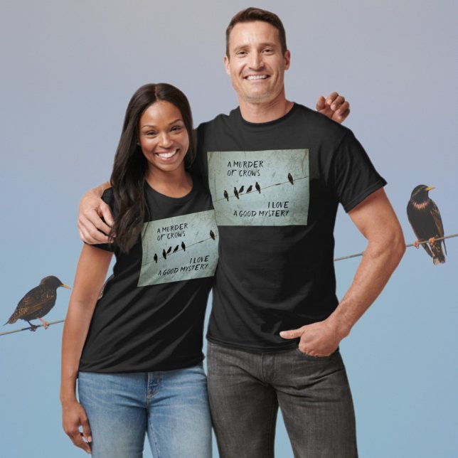 Camiseta Assassinato de Fã Misteriosa da Silhouette Crows (Criador carregado)