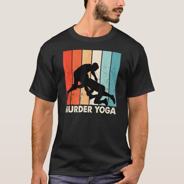 Camiseta Assassinato de luta Yoga Jui Jitsu Brazillian (Frente)