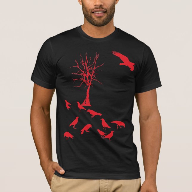 Camiseta Assassinato sangrento dos corvos (Frente)