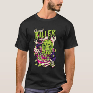 Camiseta Assassino de Cereais Piada Engraçada Correspondênc