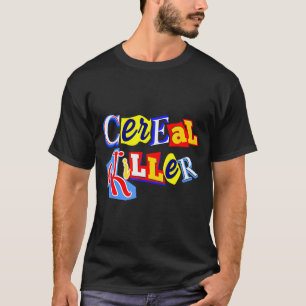 Camiseta Assassino de Cereal Amante de Comida Irônico Café